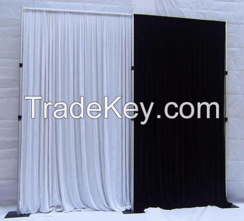 Backdrop pipe and drape for trade show