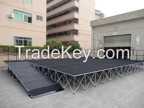 Aluminum folding stage / mobile stage