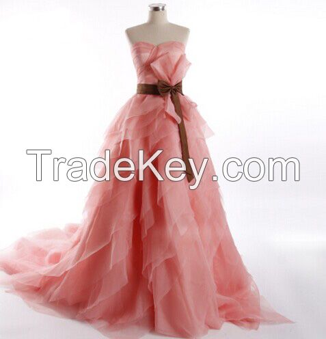 Custom wedding dress,bridal gown with color 3