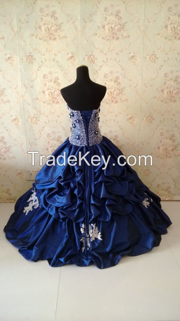 Custom wedding dress,bridal gown with color 7