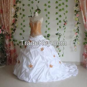 Custom wedding dress,bridal gown with color 2