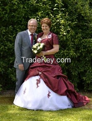 Custom wedding dress,bridal gown with color 3