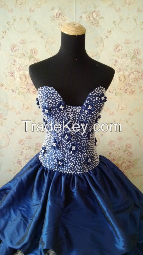 Custom wedding dress,bridal gown with color 7