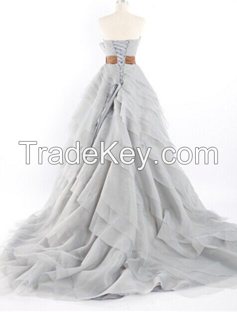 Custom wedding dress,bridal gown with color 3