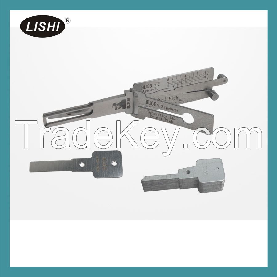 LISHI HU66 2-in-1 Auto Pick and Decoder for Audi Ford VW Porsche Seat