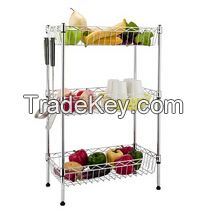 3 Tiers vegetable/fruit rack for store