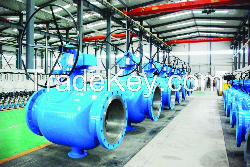 Fully welded ball valves for heating supply and fuel gas system
