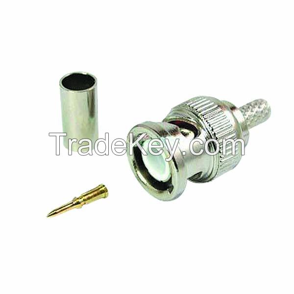 Crimp BNC Male Connector 3pcs/set