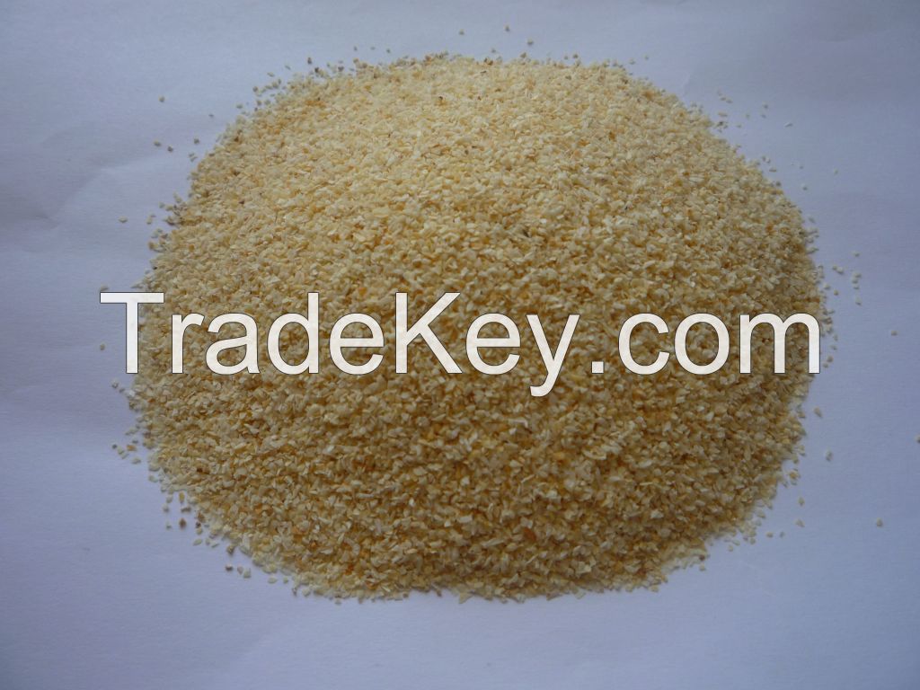 Dehydrated garlic granules