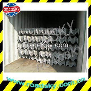 Hot Dip Galvanized Road Safety Metal W Beam Crash Barrier