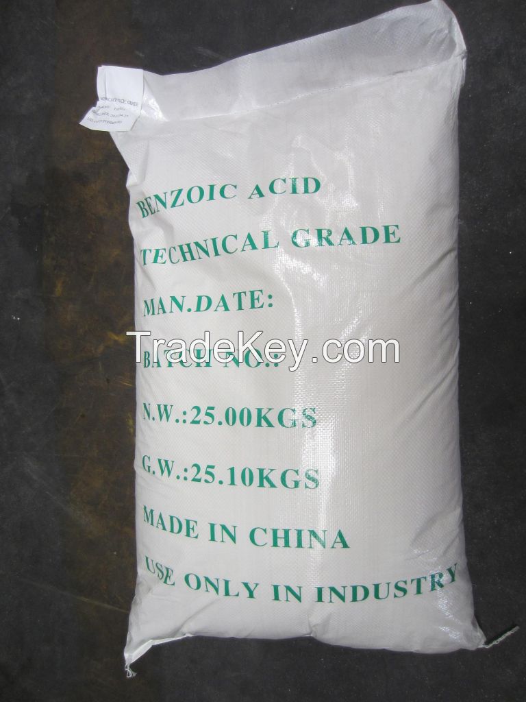 factory direct sales benzoic acid tech.grade 99.0%min price in china