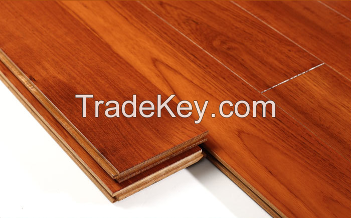 UV finished burma teak hardwood timber floor