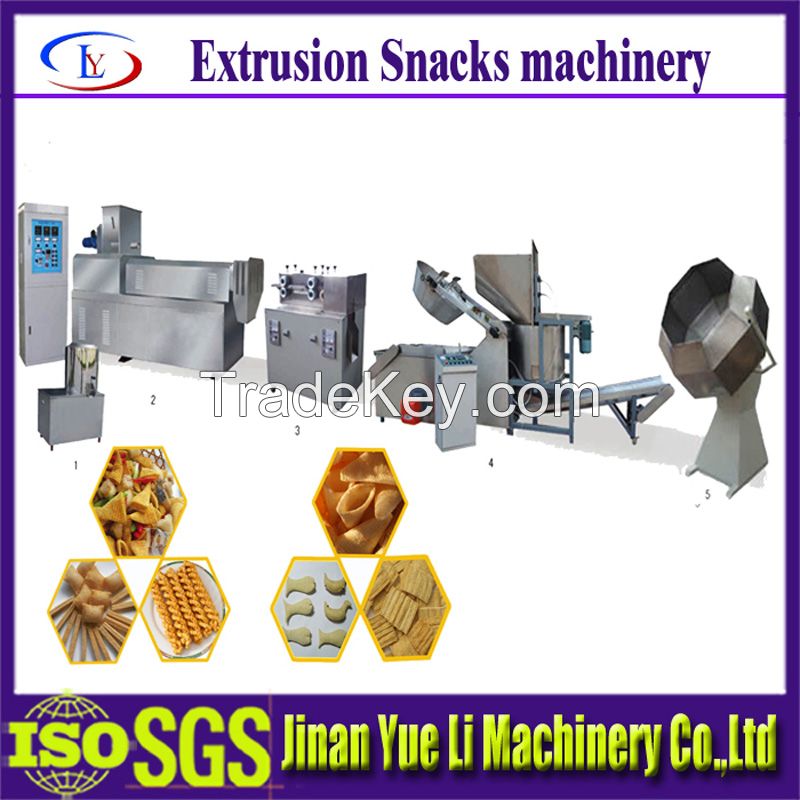 Crispy Cheese Flavored Puffed Snack Food Processing Machines