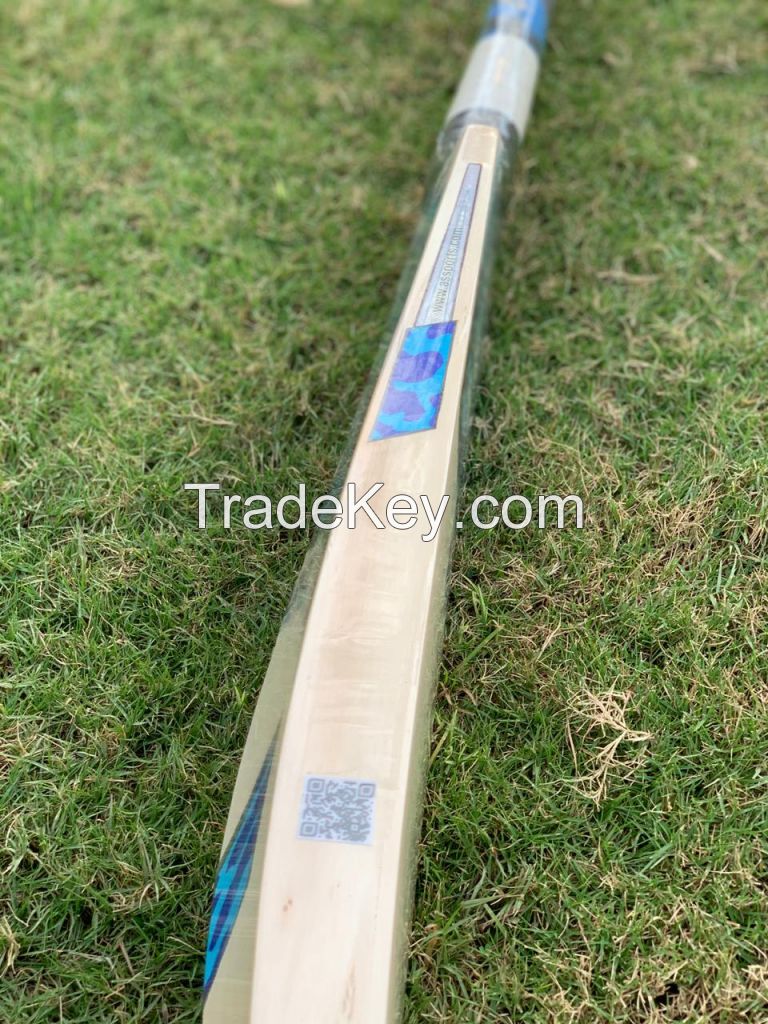 English Willow Cricket Bat - Blue Camo