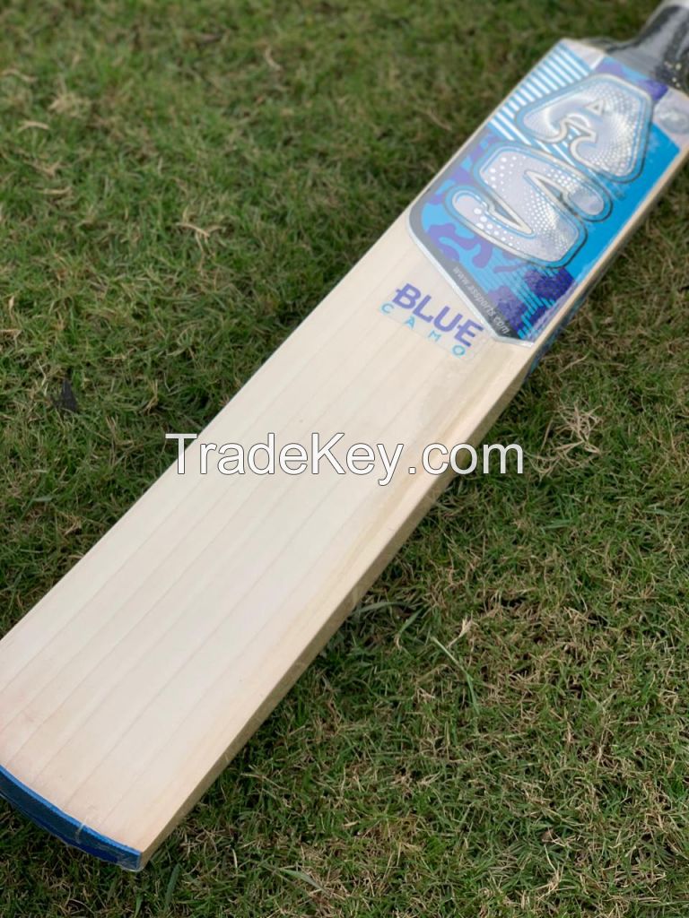 English Willow Cricket Bat - Blue Camo