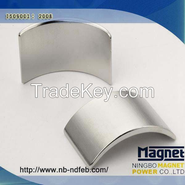 China Industrial Application Curved Rare Earth Neodymium Magnet Hot Se