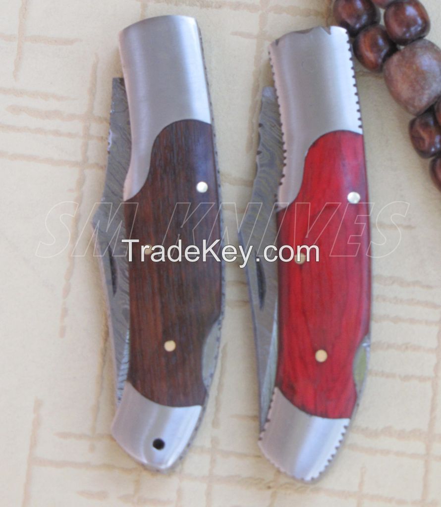 Damascus Folding Knives