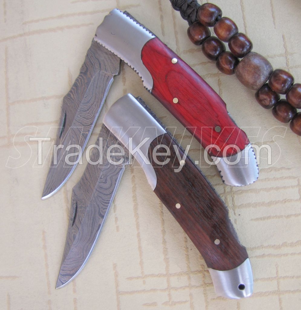 Damascus Folding Knives