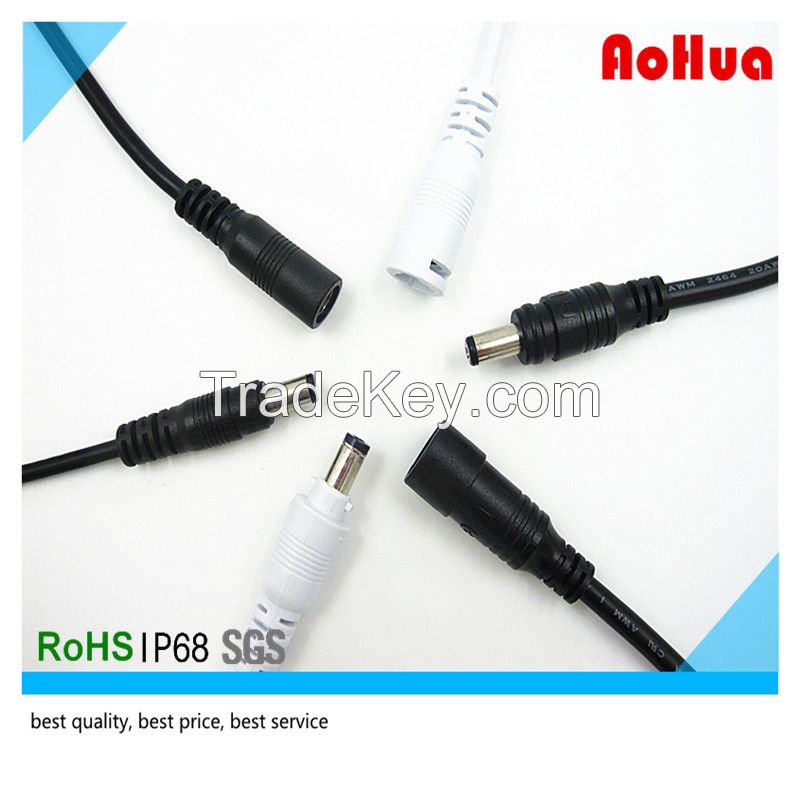 Hot Sell IP67 & IP68 waterproof cable connector with DC plug