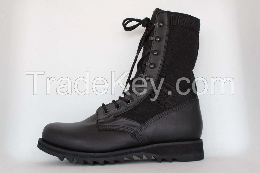 military boot with good quality rubber sole