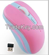 Ergonomic design 2.4GHz wireless mouse  computer pc laptop and desktop mice suitable for home and office to use 800-1200-1600dpi customized color packing and logo