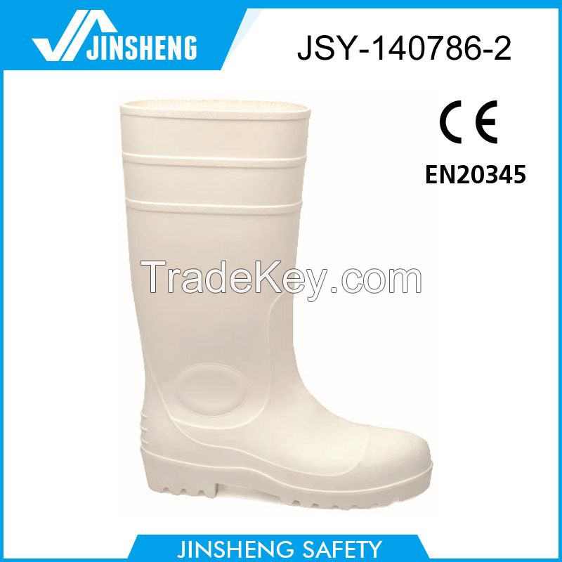 CE Oil industry colorful safety steel toe pvc rain boots