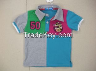 boy's contrasting polo shirt