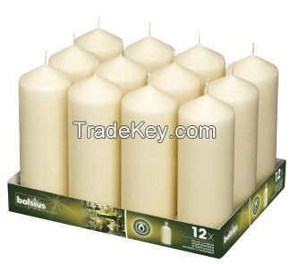 Big White Pillar Church Candle and Parafin Wax Available