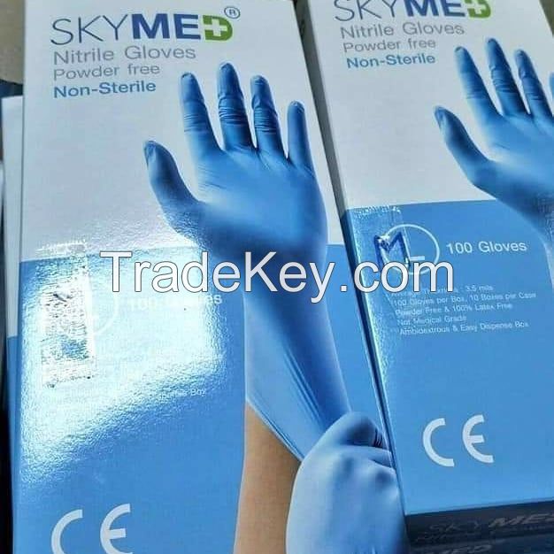 Comfortable Exam Mechanic safety cleanroom Nitrile Gloves Protective accelerator free nitrile Gloves