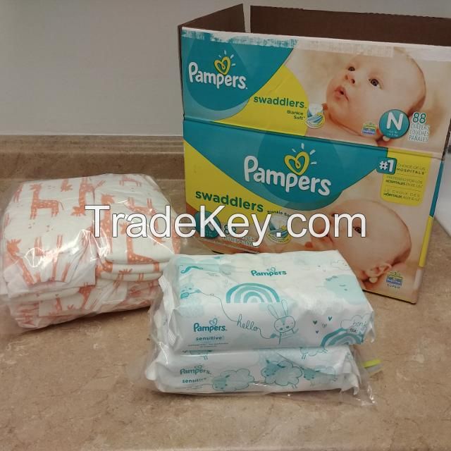 Baby Wet Wipes / Sanitary Wipes for Sale/ small and large baby diapers Medium