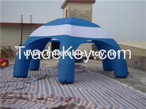 deft design inflatable spider dome tent in Red