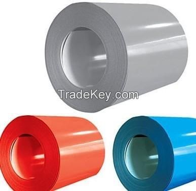 thickness 0.44mm/width900-1250mm Color Coated Coils,bright red,sea blue,light grey for Steam.water