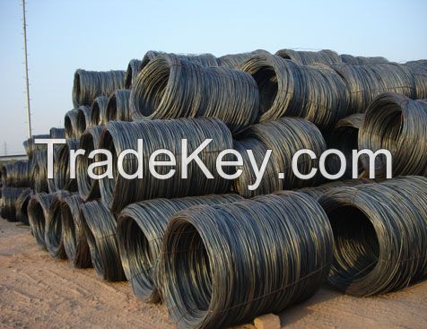Hot rolled,SWRH 42A;42B;57A;82b  6.5mm/8mm wire rod, SAE1008 AISI1010 1012 1018 high carbon