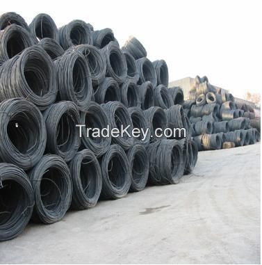 Hot rolled,SWRH 42A;42B;57A;67A,82b  6.5mm/8mm wire rod, SAE1008 AISI1010 1012 1018 steel wire rod