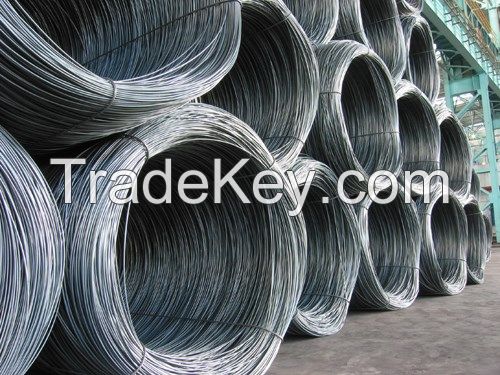 SWRH 42B, 57a 67a 82b for galvanized steel wire 6.5mm/8mm wire rod, SAE1008 AISI1010 1012 1018 steel wire rod