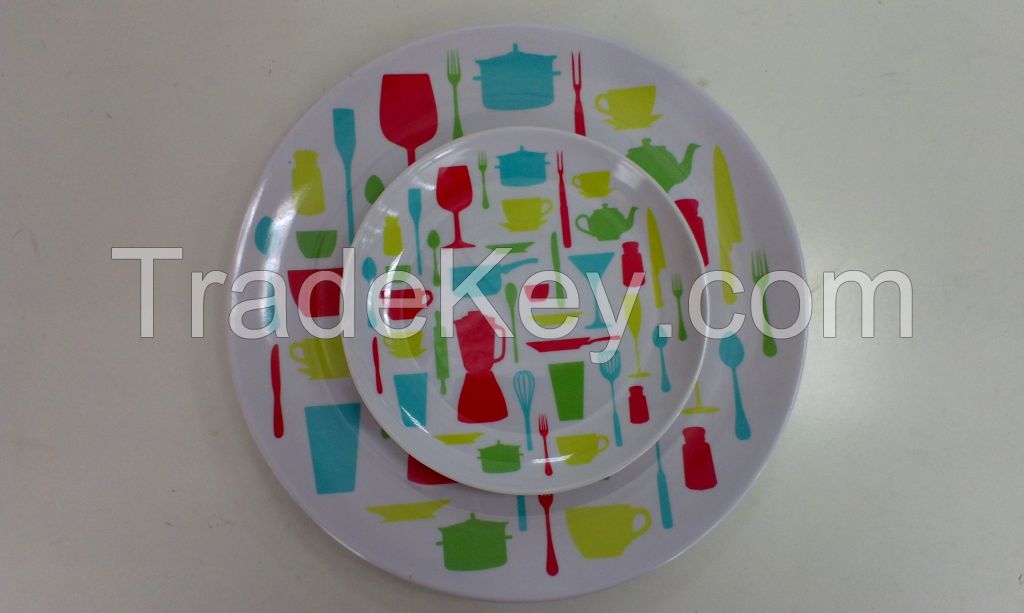 Melamine plate