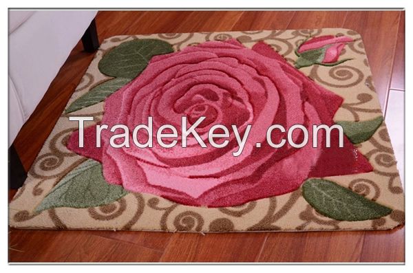 High Quality Hand Mand 100% Polyester Anti-slip Rugs for Home Furnishing