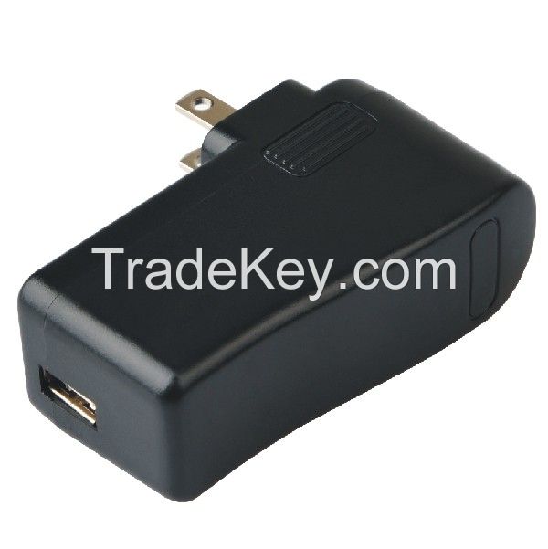 12V1A USB Power Adapter With UL, GS, SAA Certificate