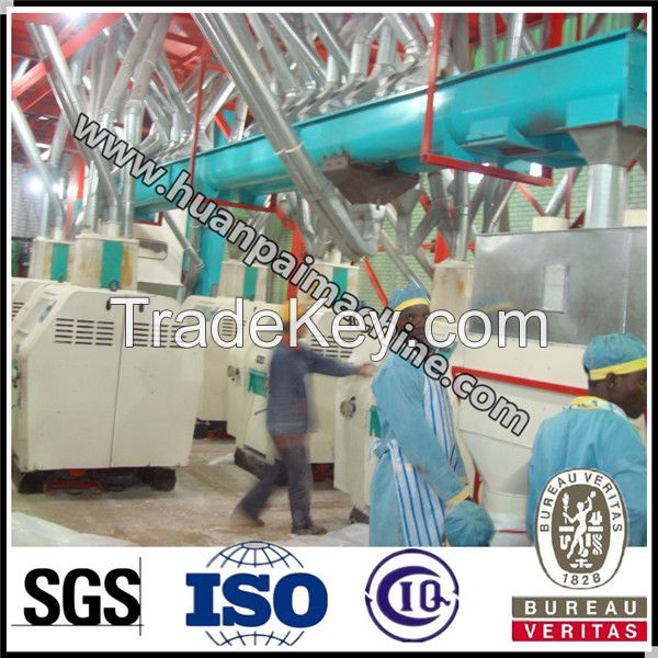 Huanpai flour machine 100tpd corn flour milling machinery
