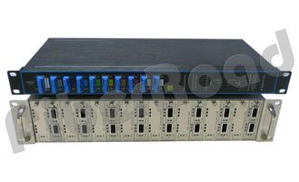 10G Media Converter Rackmounted 1U Management CWDM DWDM For Multi Channel