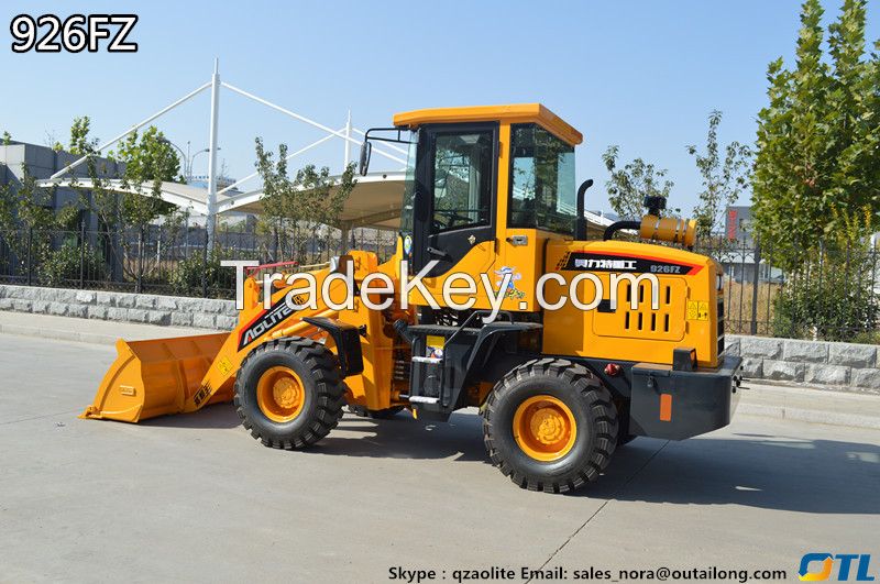 small wheel loaders 926FZ with 1600kg rated load with CE mark
