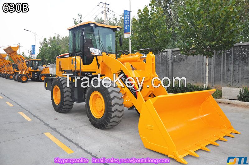 wheel loader price 630B with 3000kg rated load with CE mark