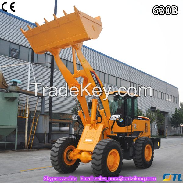 wheel loader price 630B with 3000kg rated load with CE mark