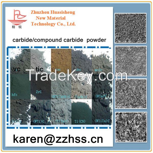 For carbide or carbide cutting tools making High purity carbide/compound carbider powder china factory price