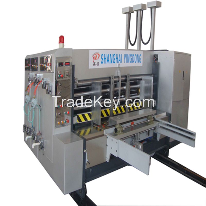 Full automatic carton printing slotting and die cutting machine