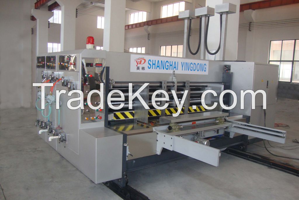 Semi-auto carton printing slotting and die cutting machine