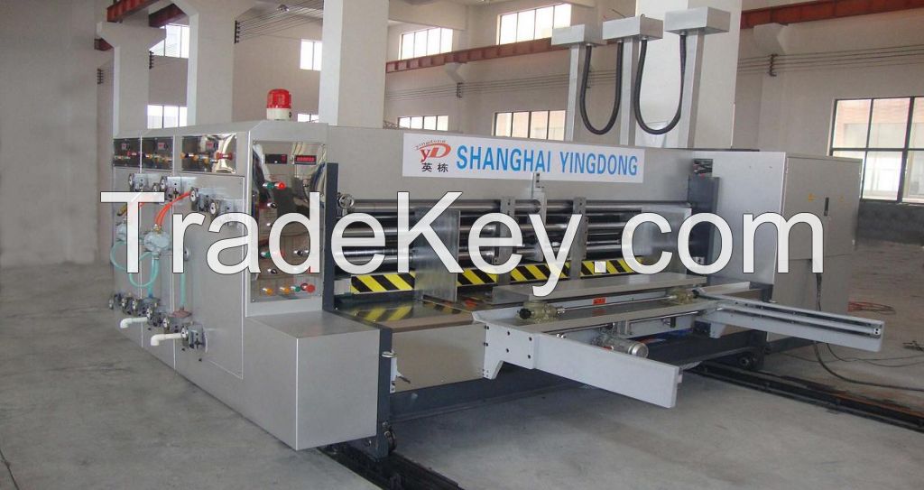 Full computer four color printing and slotting machine