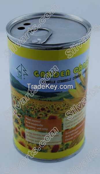 citronella candle in pop can