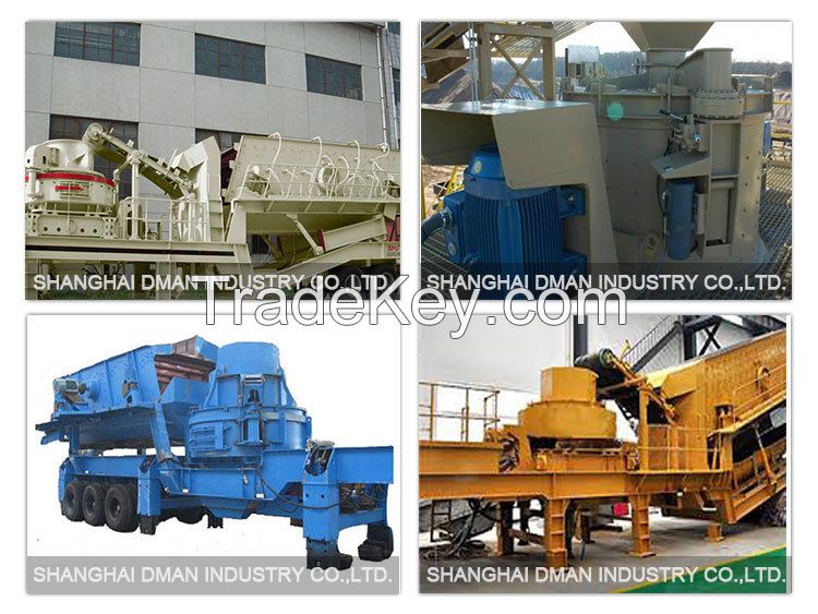 Mineral Mining Construction Mobile Vertical Shaft Impact Crusher 