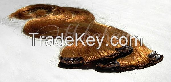 Wholesale Top Quality 100% Remy Hair Clip in Hair Extension